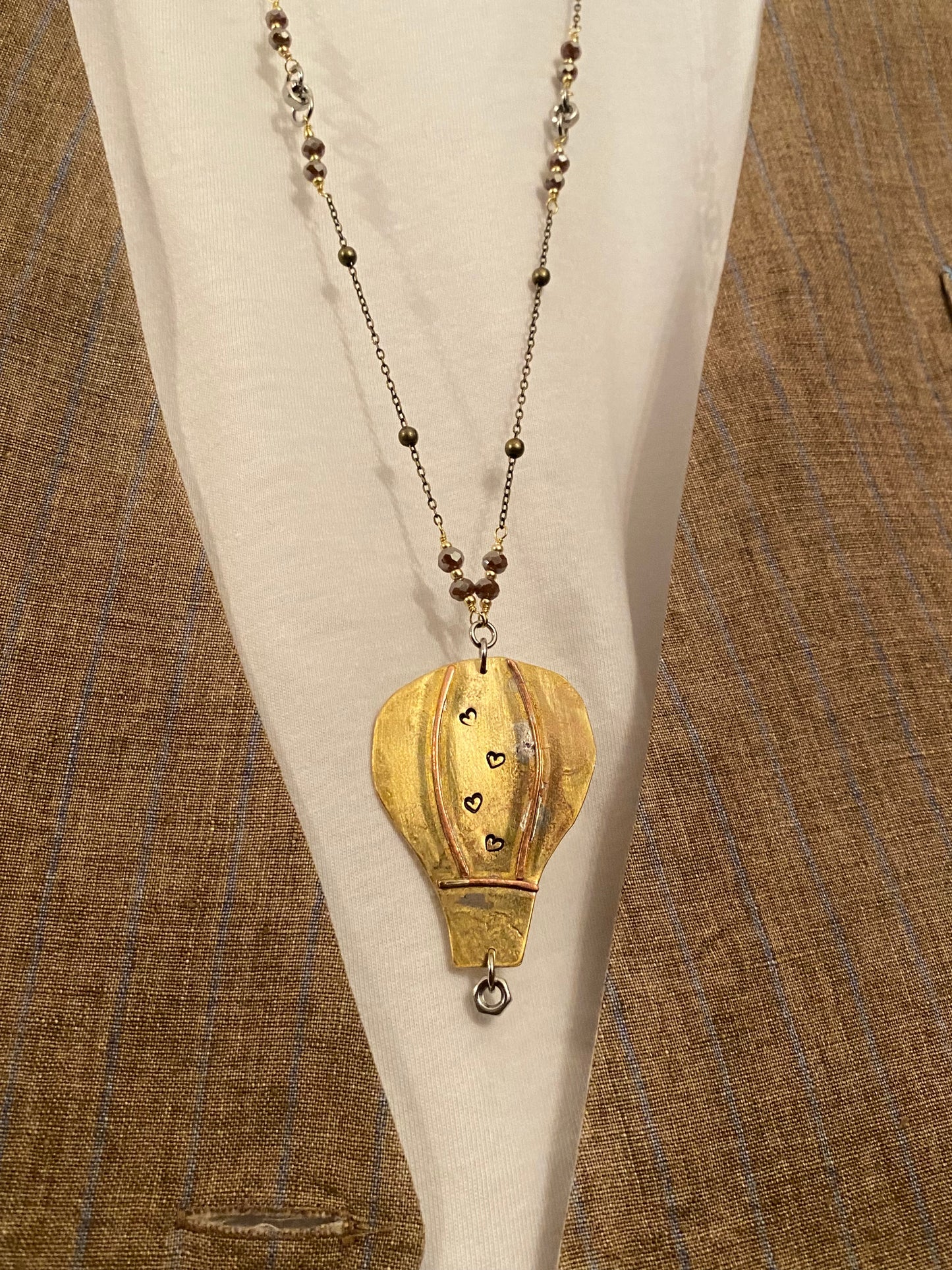 Collana Mongolfiera - Caramello
