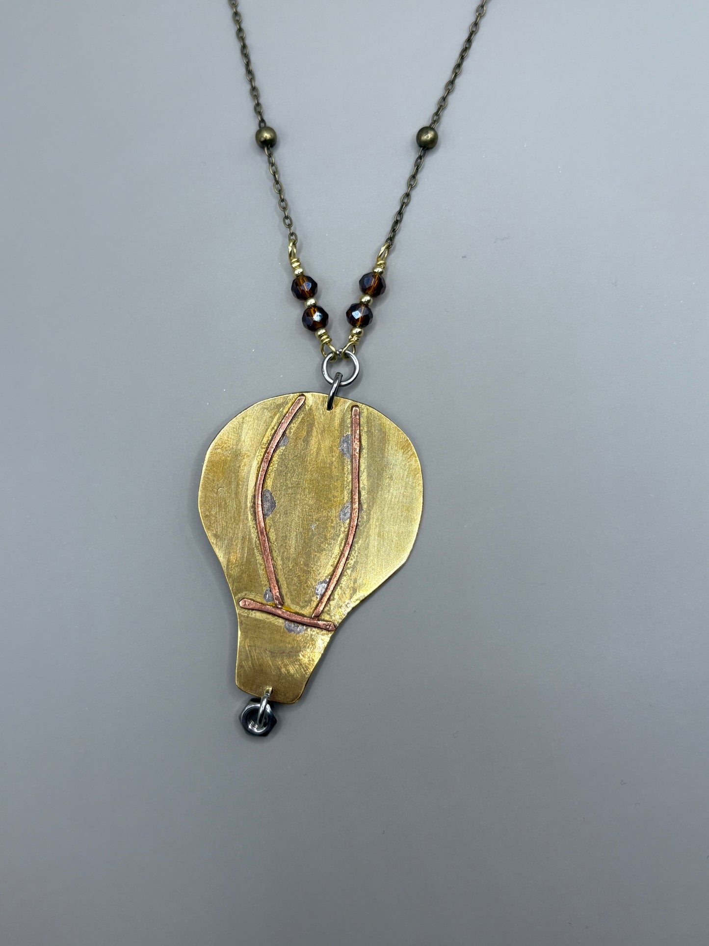 Collana Mongolfiera - Castagna