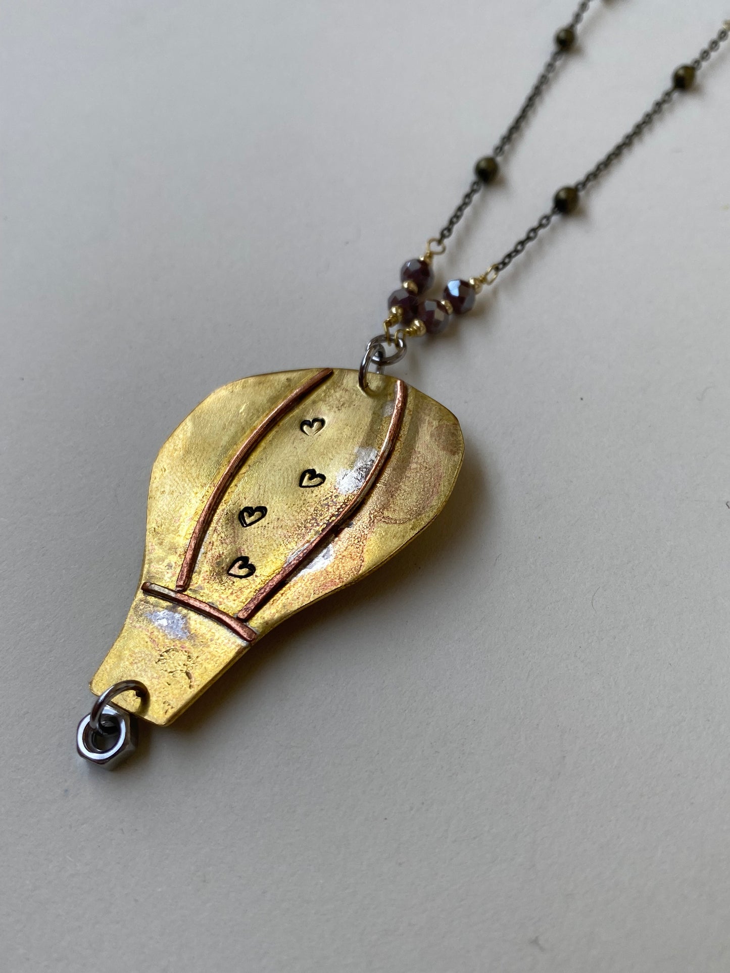 Collana Mongolfiera - Caramello