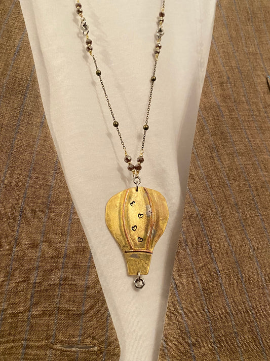 Collana Mongolfiera - Caramello
