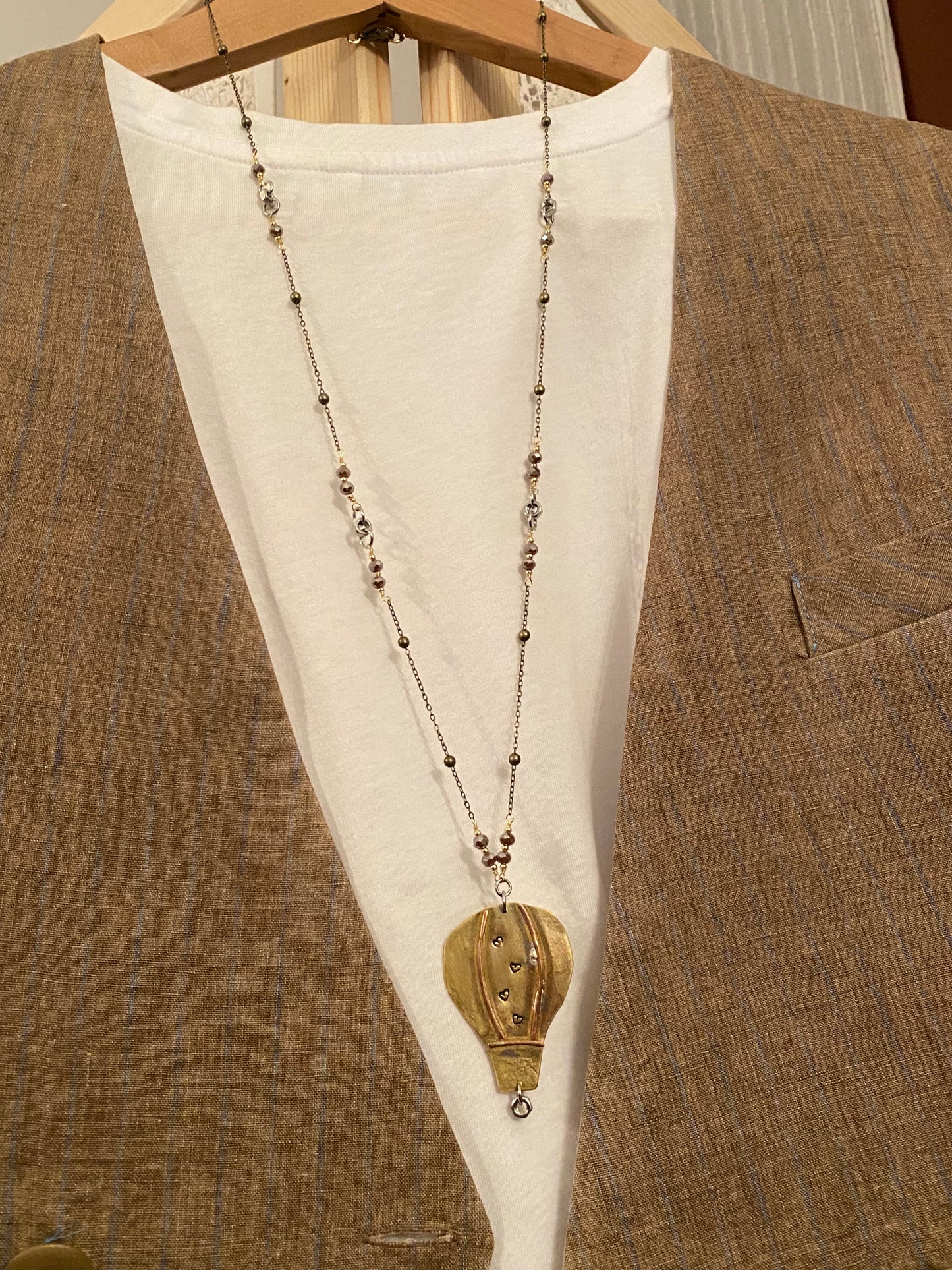 Collana Mongolfiera - Caramello