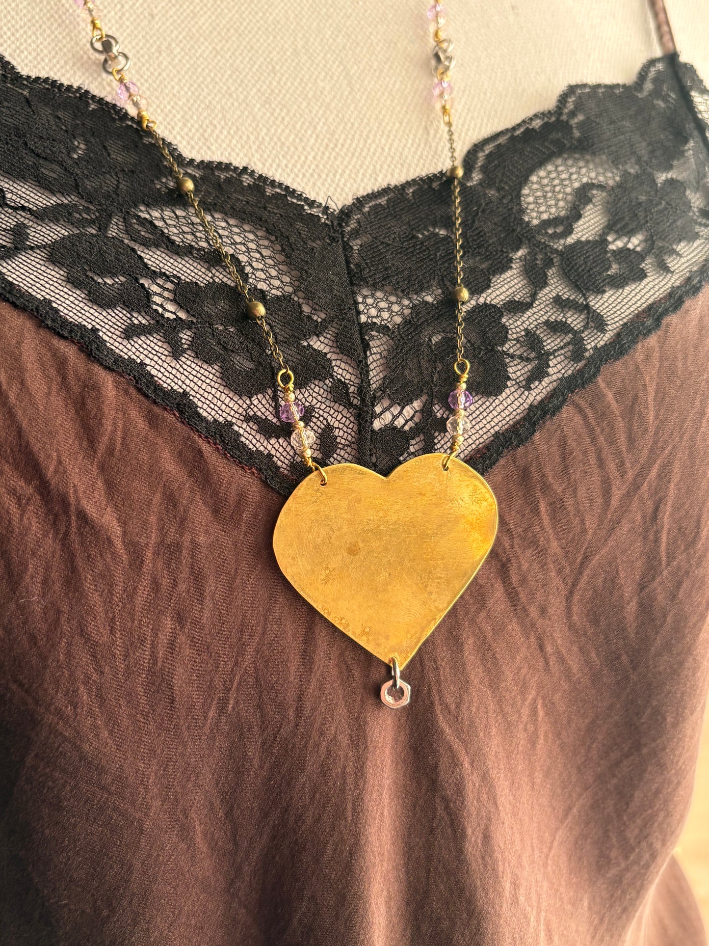 Collana Cuore Lilla