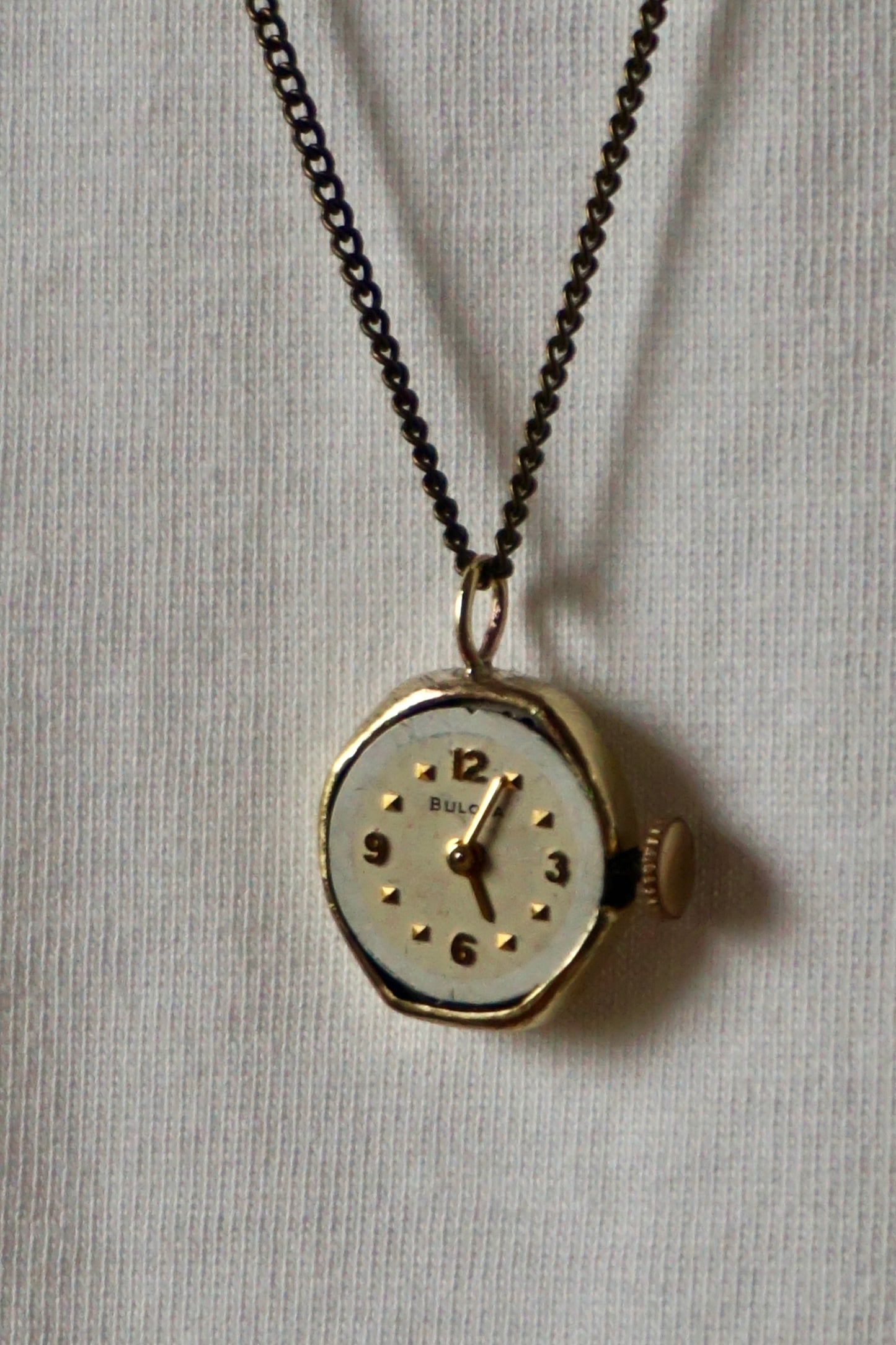 Collana MiniOrologio Azzurra