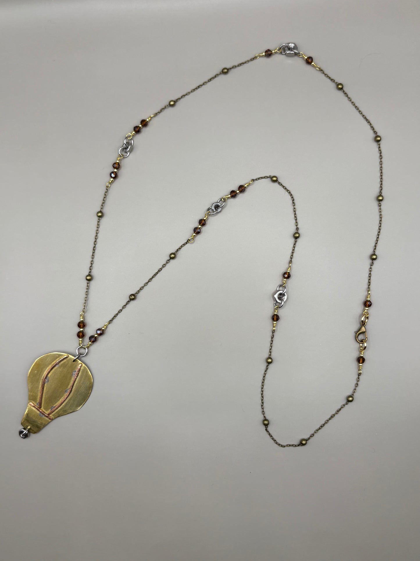 Collana Mongolfiera - Castagna