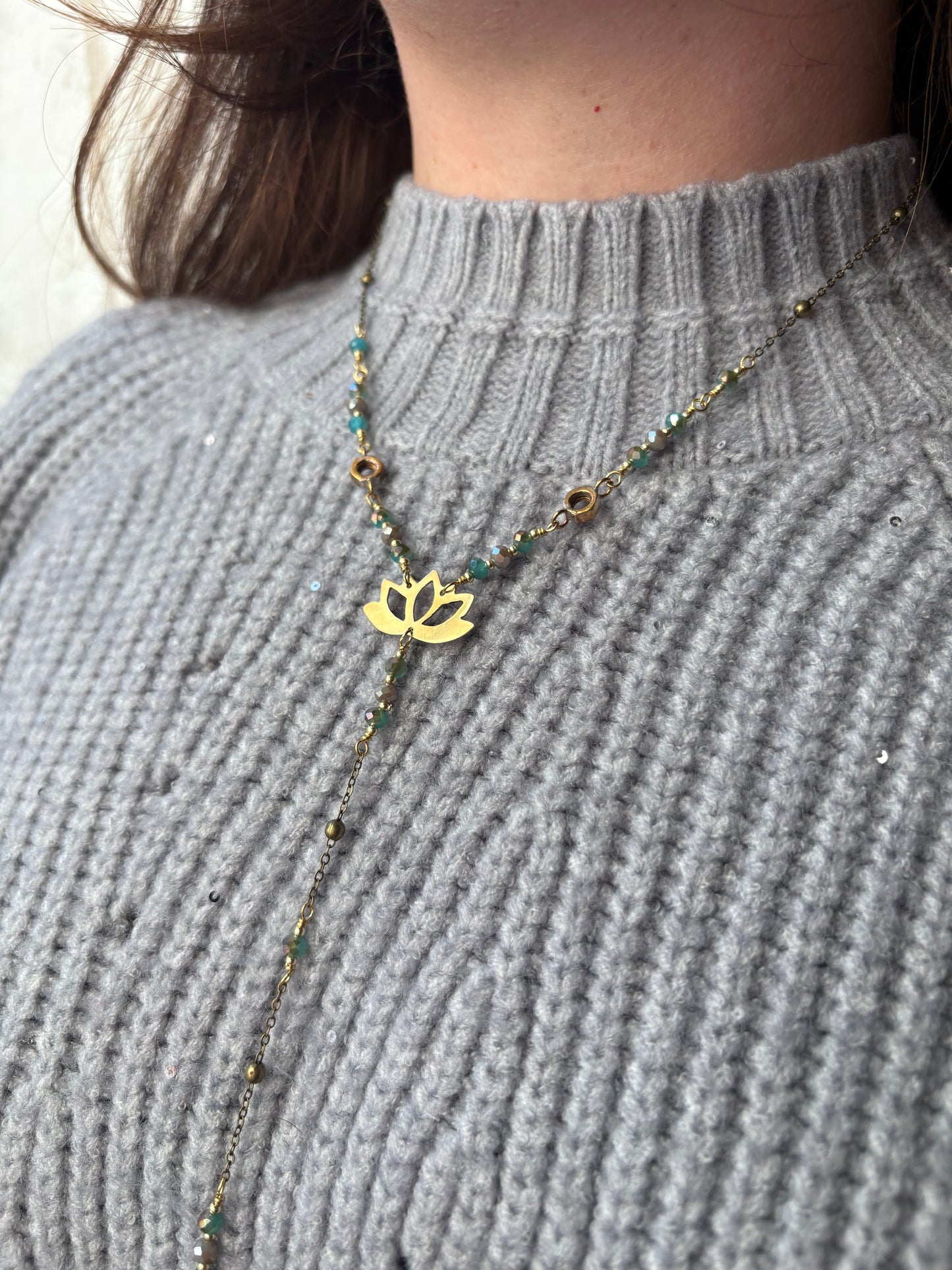 Collana FiraLotus - Celeste