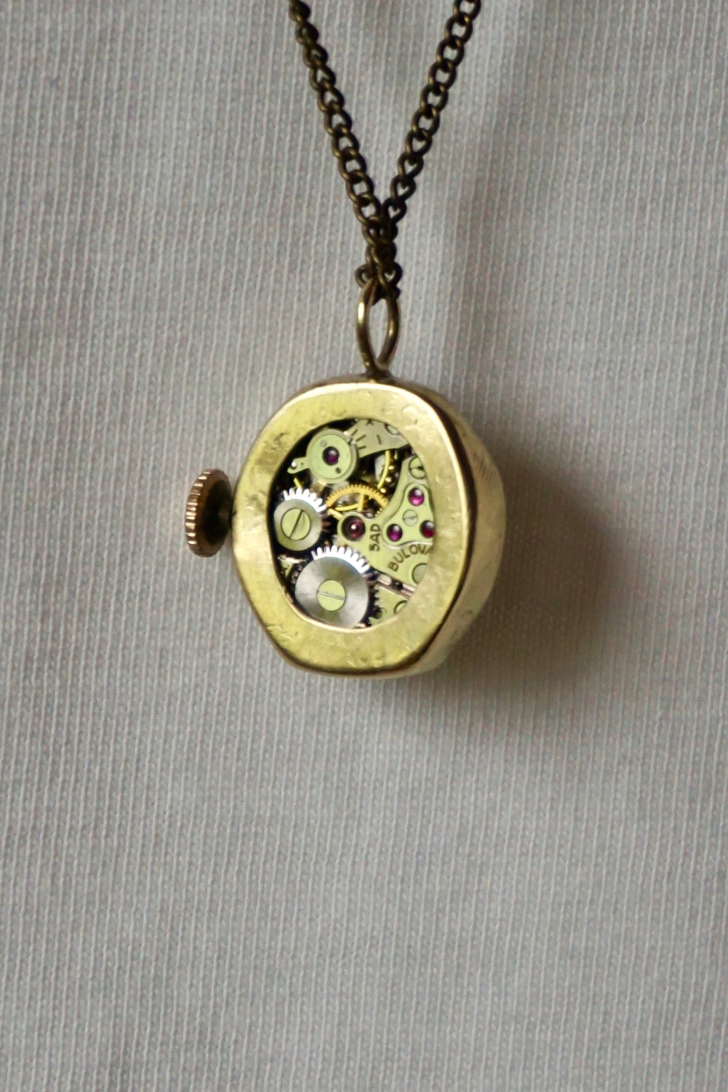 Collana MiniOrologio Azzurra