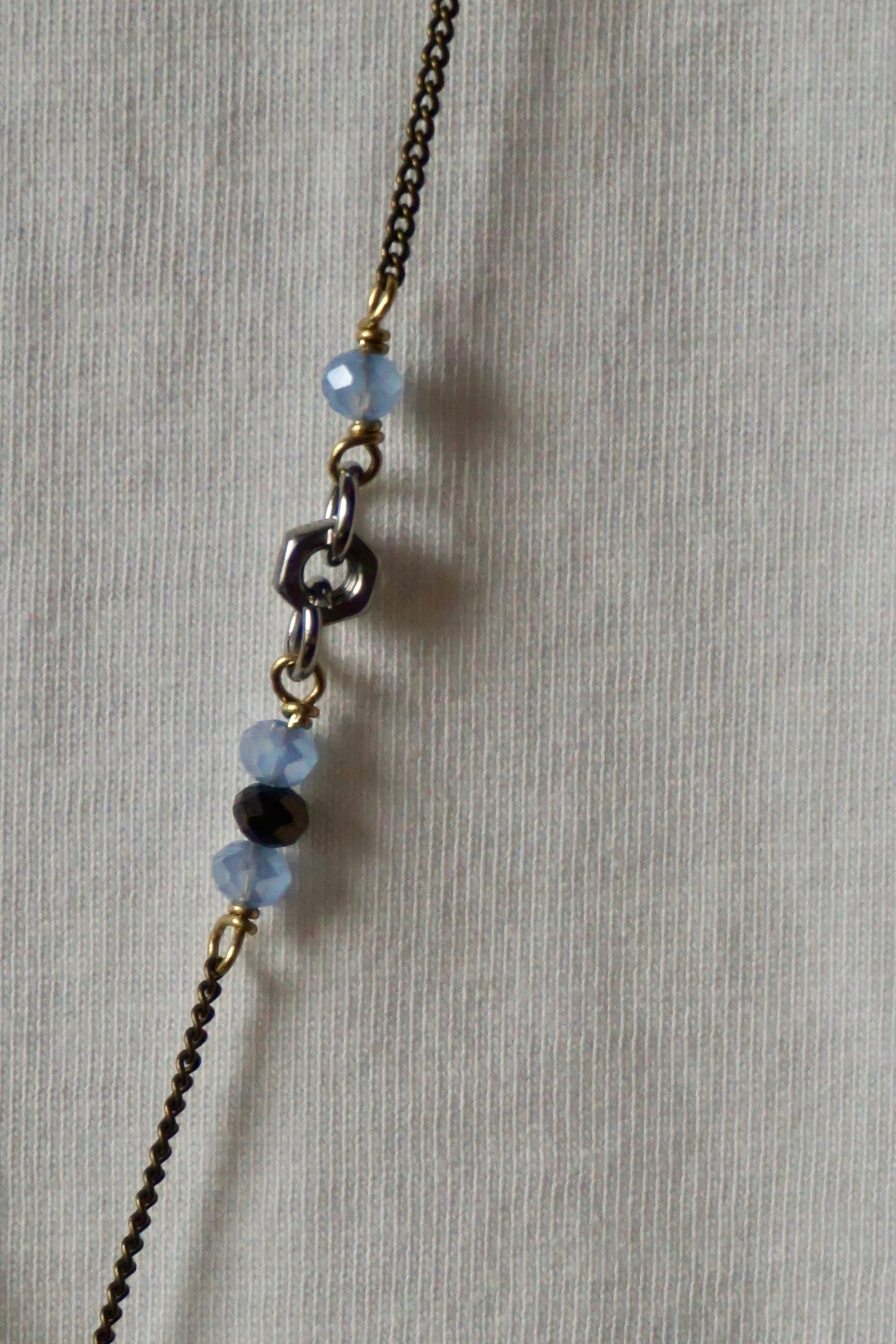 Collana MiniOrologio Azzurra