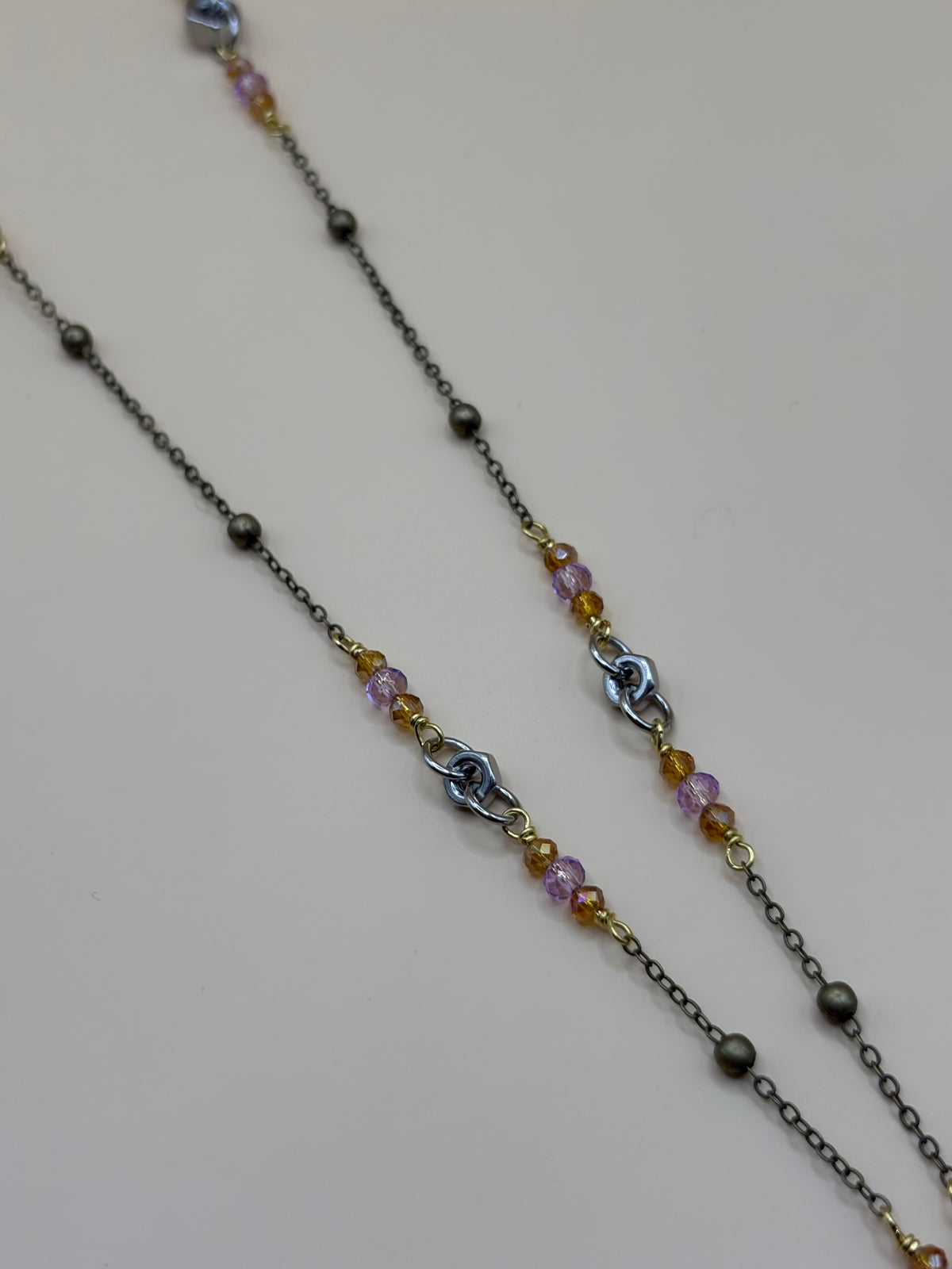 Collana Mongolfierina con ciondolo a mongolfiera e cristalli